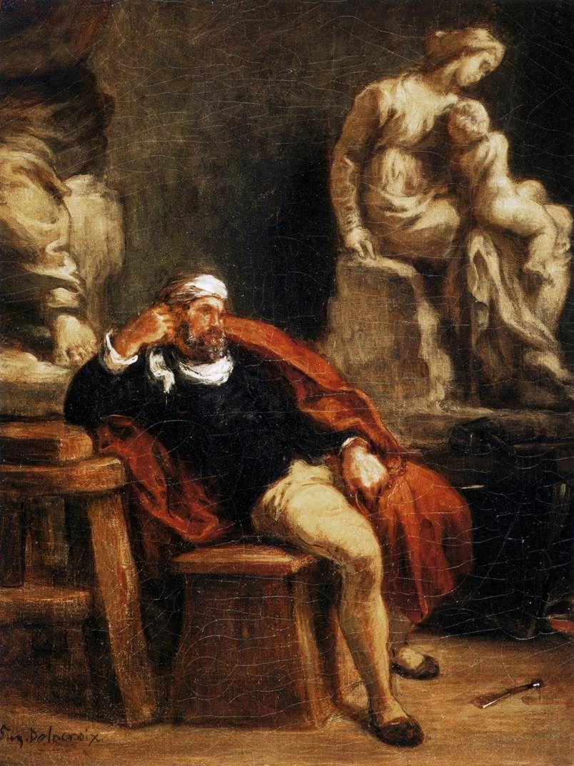 Michelangelo in his Studio - Musée Fabre, Montpellier